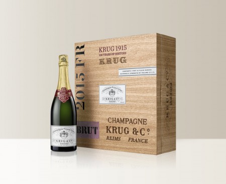 дизайн упаковки шампанского Krug Private Cuvee 1915