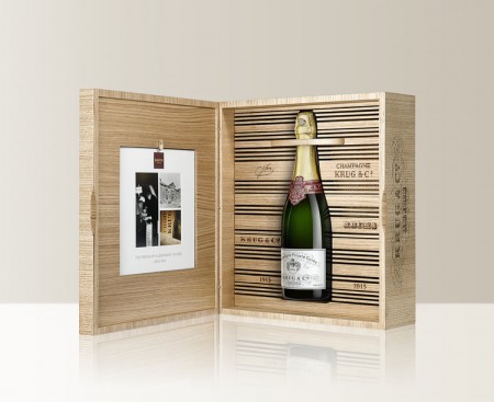 дизайн упаковки шампанского Krug Private Cuvee 1915