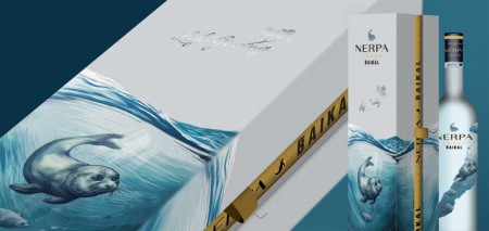 упаковка для премиальной водки Nerpa