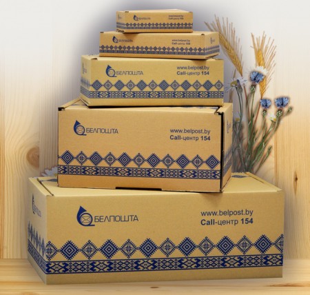 Белорусская почта представила новый дизайн упаковки посылок