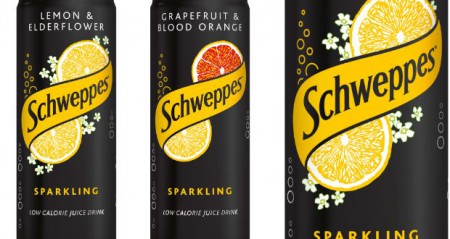 Schweppes почернел и вытянулся