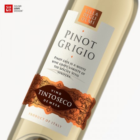 дизайн упаковки для вина PINOT GRIGIO