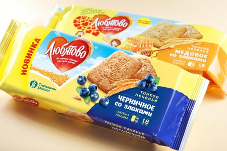 дизайн упаковки печенья "Любятово"