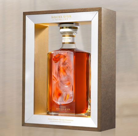 дизайн упаковки коньяка NOCES D’OR SUBLIME