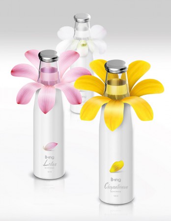 Упаковка B-ing раскрывается как цветок