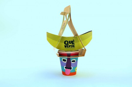 дизайн упаковки фаст-фуда Qué verde