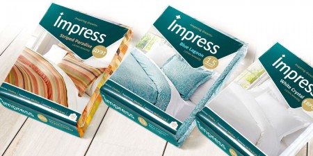 дизайн упаковки текстиля Impress