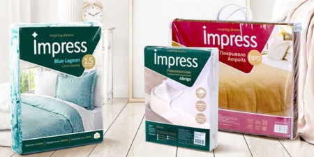 дизайн упаковки текстиля Impress