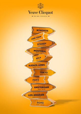 дизайн упаковки шампанского Вдова Клико