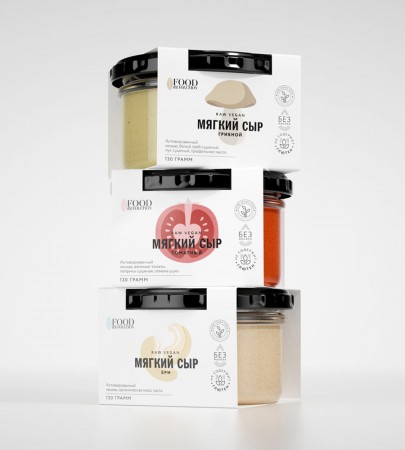 дизайн упаковки сыров Food Revolution