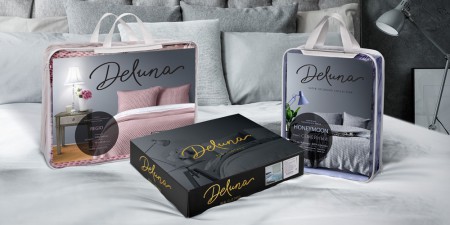 дизайн упаковки текстиля Deluna