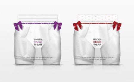 дизайн упаковки средств гигиены Under there wear