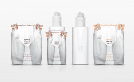 дизайн упаковки средств гигиены Under there wear