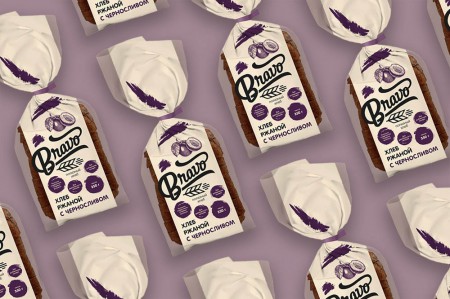 дизайн упаковки хлеба "Браво"