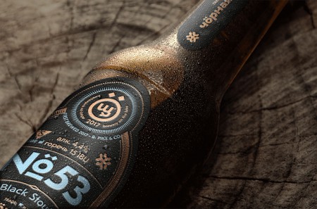 дизайн упаковки для пива "Чöрная щука"