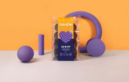 дизайн упаковки зефира "Лянеж"