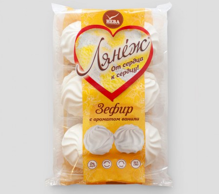 дизайн упаковки зефира "Лянеж"