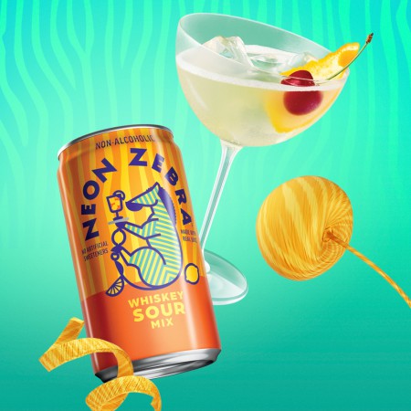 "Неоновая зебра" готовит коктейли