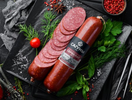 Labelmen разработал новый дизайн упаковки колбас "Сагуны"