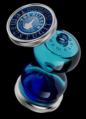 Labelmaker упаковал джин в песочные часы