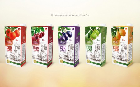 Muhina Branding&Design обновила дизайн упаковки соков "Кубана"