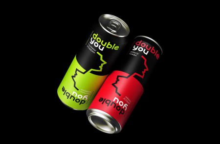 UPRISE разработали дизайн упаковки энергетиков DOUBLE YOU