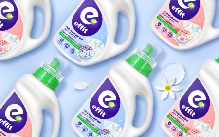 Getbrand разработал дизайн упаковки нового бренда моющих средств Effit