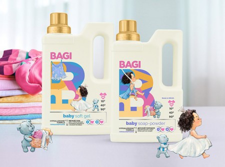 "Антрэ" разработали дизайн упаковки бренда бытовой химии BAGI