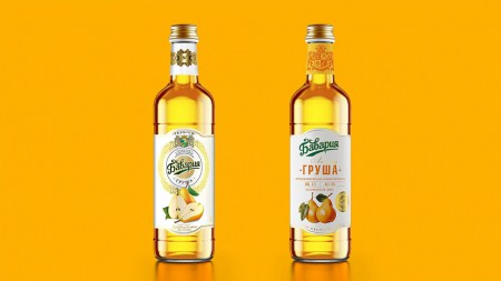 редизайн упаковки премиальных лимонадов "Бавария Premium"