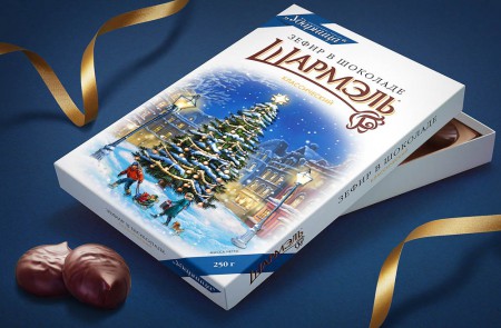 лимитированная новогодняя коллекция зефира в шоколаде "Шармэль"