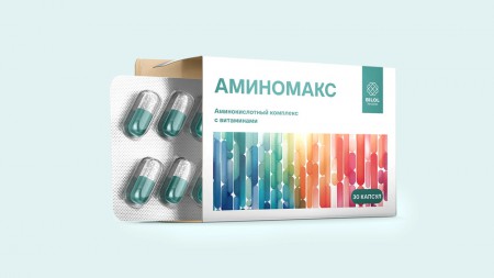 Minim разработали дизайн упаковки для витаминов Aminomaks