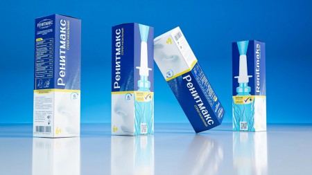 дизайн упаковки для назального спрея RenitMaks