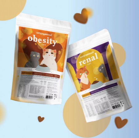 дизайн упаковки кормов для домашних питомцев Mysterious