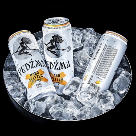 В студии Акима Мельника упаковали слабоалкогольный напиток VEDZMA