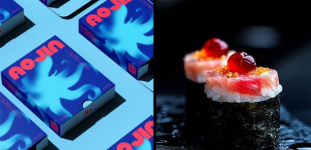 фирменный стиль для паназиатского ресторана Aojin