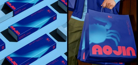 фирменный стиль для паназиатского ресторана Aojin