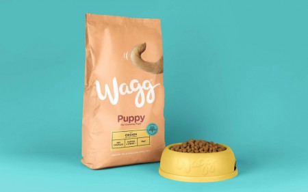 дизайн упаковки собачьего корма Wagg