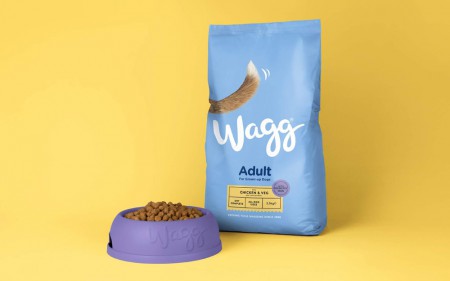 дизайн упаковки собачьего корма Waggм