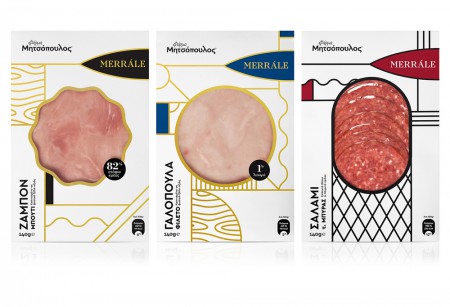 дизайн упаковки мясной нарезки Mitsopoulos Farm