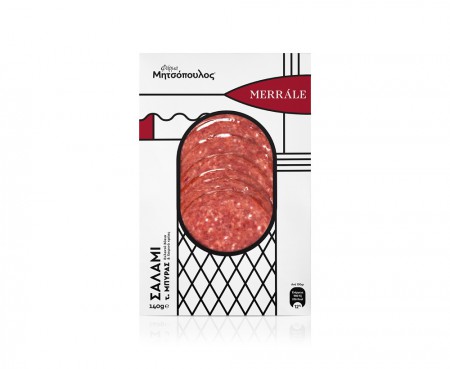 дизайн упаковки мясной нарезки Mitsopoulos Farm
