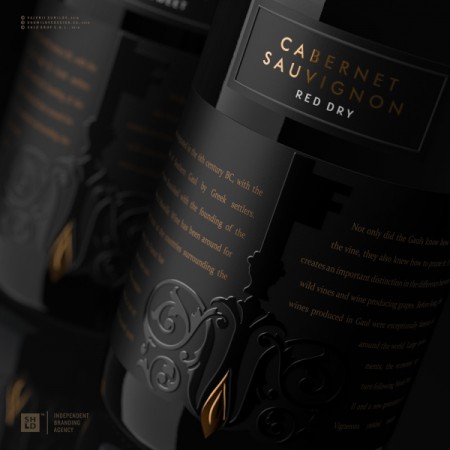 дизайн упаковки вин "Таинственный замок"