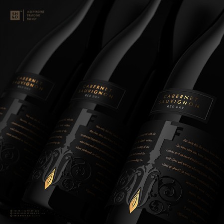 дизайн упаковки вин "Таинственный замок"