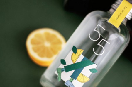 дизайн упаковки для тоника 55 Tonic Water