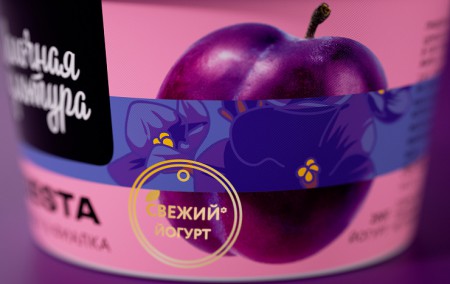 дизайн упаковки йогуртов Siesta