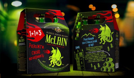 дизайн упаковки виски McLain