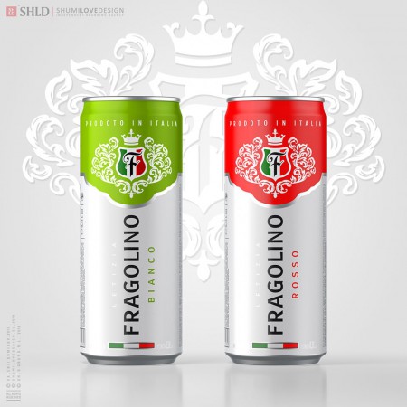 дизайн упаковки вина Fragolino