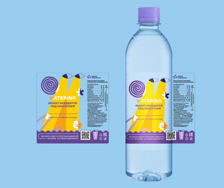 psds bureau разработали дизайн этикетки для воды WOWter