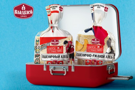 "Владхлеб" обновила дизайн упаковки для хлеба "Вкусы странствий"