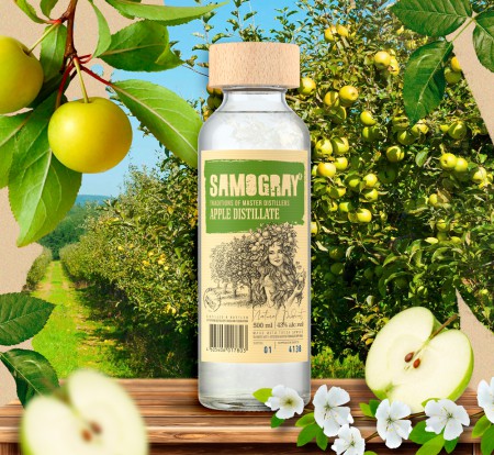 водка "Самограй. Яблочный Дистиллят"