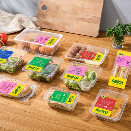 etiquette упаковали СТМ литовской сети магазинов IKI